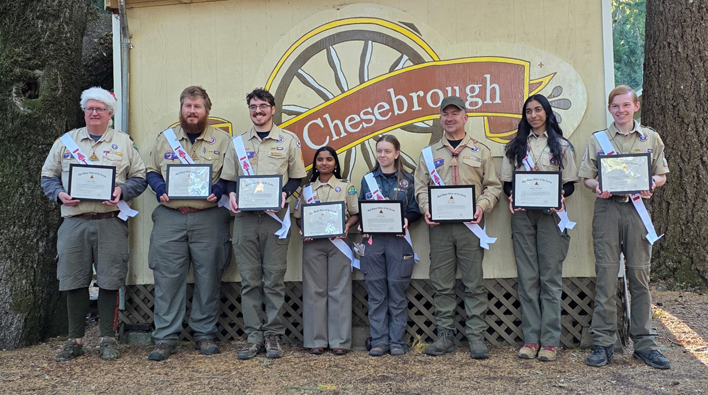 Order of the Arrow Vigil Award recipients